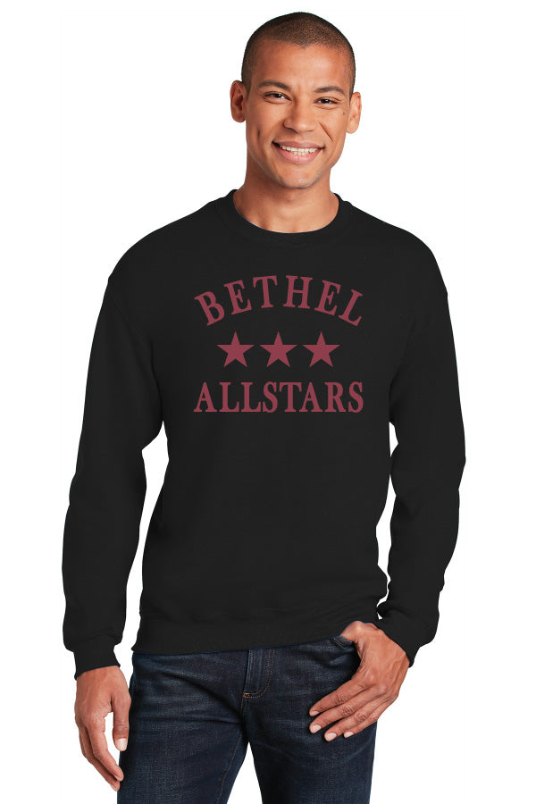 Bethel Allstar Junior Wrestling Adult Crew Sweatshirt