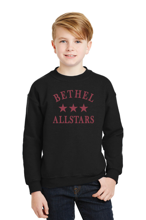 Bethel Allstars Junior Wrestling Youth Crew Sweatshirt