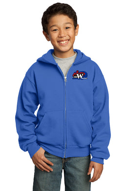 Spanaway Middle School Youth Full Zip Hooded Sweatshirt